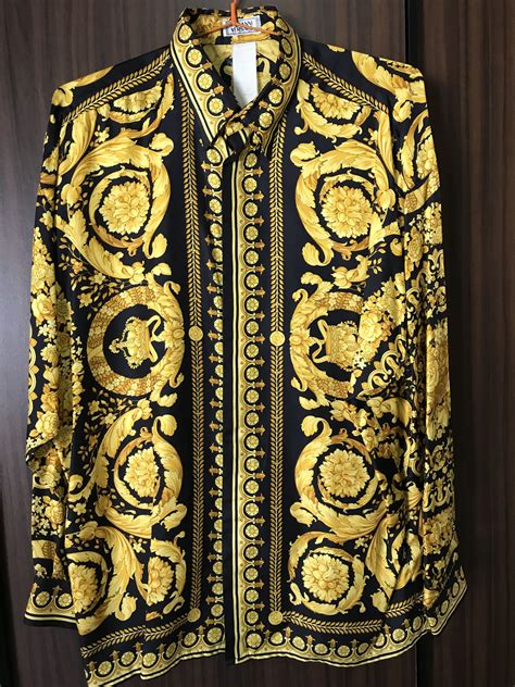 old versace shirts|versace silk shirt vintage.